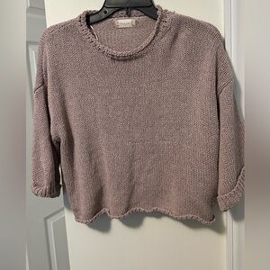 Altar'd State Mauve Crew Neck Sweater